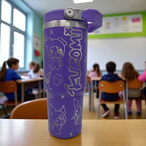 Stanley IceFlow Flip Straw 30oz Hello Kitty Kuromi DesignTravel Mug